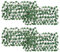 Celosia Extensible con Hojas, Set de 4UDS - Valla Decorativas de Mimbre para Terraza y Jardin Exterior | hasta 200CM (Hojas de Arce)
