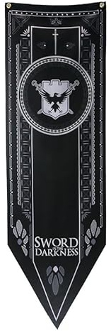 Episches Wappen-Banner für Fans mittelalterlicher Fantasy-Serien Nights Watch
