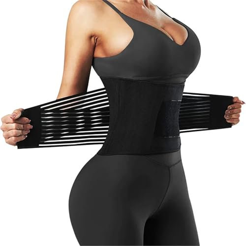 AMENGJ Waist Trainer Damen Damen Taillentrainer Body Shaper Schlankheitsgürtel Bauchweggürtel Schweiß Shapewear Workout Gym Kleidung Korsett Unterwäsche(M)