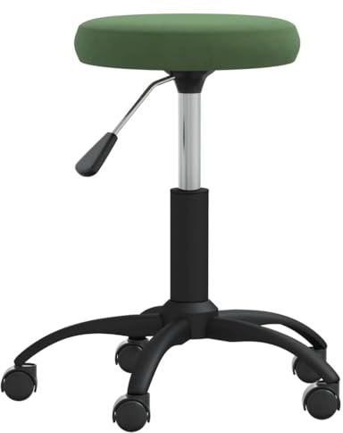 SKM Tabouret de Massage Velours Vert Fonc?Sant?& Beaut?Hygi鑞e personnelle,Massage & Relaxation,Fauteuils de Massage,Vert,3.95KG,3085741