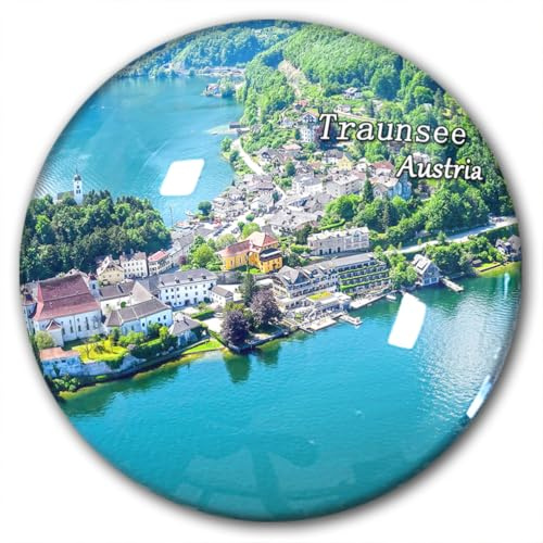 Österreich Traunsee Kühlschrankmagnet Kühlschrankaufkleber Deko Magnet Reise Souvenir Glas