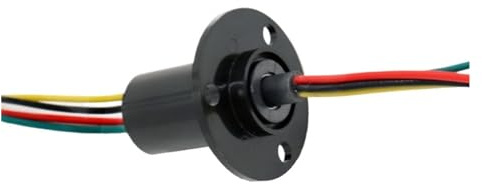 1 Pcs Hat Type Slip Ring Small Slip Ring Outer Diameter 12mm 4-Wire Anchor Fish Slip Ring DIY Rotating Signal Conductive Slip Ring(Outer Diameter 22mm -6 cores)