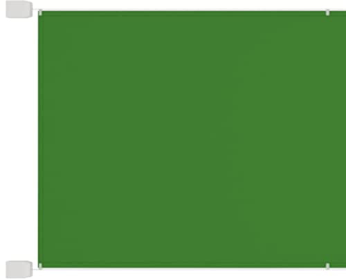 Fisinber Toldo vertical verde claro, 140 x 270 cm, tela Oxford, toldo vertical como protección visual y protección contra el viento para balcón, terraza y jardín, sombrilla extensible para balcón