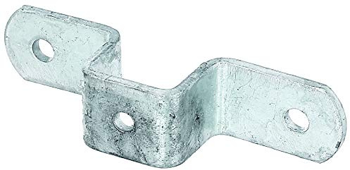 Alberts 701505 Collier de fixation pour poteaux universels galvanisé à chaud pour poteaux 30 x 30 mm
