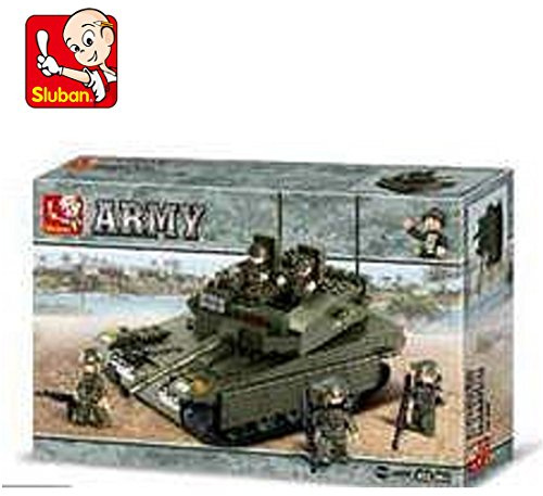Sluban SL95130, Panzer III (355 Teile) [M38-B0305], Spielset , Klemmbausteine, Soldaten, mit Spielfigur, Für Kinder ab 4 Jahren, Army, bunt