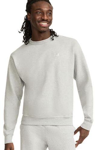 Champion Powerblend Fleece Crew, C Logo Sweatshirt, oxford grå, XL