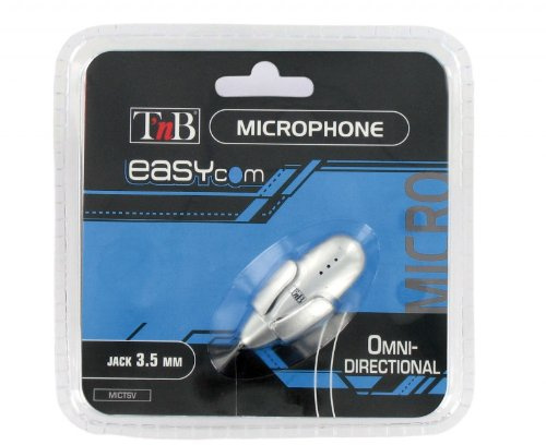 T'nB MICTSV Easycom Micro mini pince cravate Argent