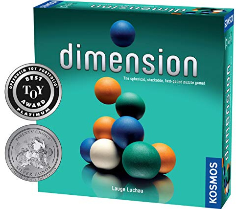 Dimension - A 3D Fast-Paced Puzzle Game from Kosmos | Up to 4 Players, for Fans of Strategy, Quick-Thinking & Logic | Parents' Choice Silver Honor & Oppenheim Toy Portfolio Platinum Award Winner