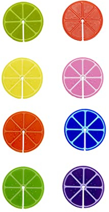 balvi Glasmarkierer Fruit Party, 8-teiliges Set, Glasmarkierer, die Sich ideal für Anlässe, Partys un