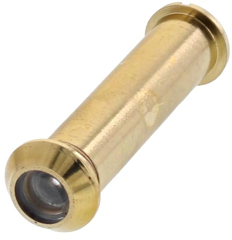 ToniTec Türspion Spion für 60-85 mm Türblätter Weitwinkel Messing PVD Gold Poliert