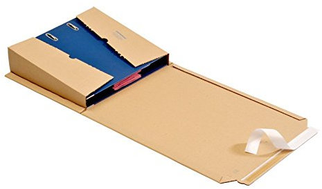 100 St OPB - ORDNERPAC® Ordner-Versandboxen, Ordner-Versandkartons, Ordnerverpackung Ordnerversandverpackung 320 * 290 * 35-80 mm