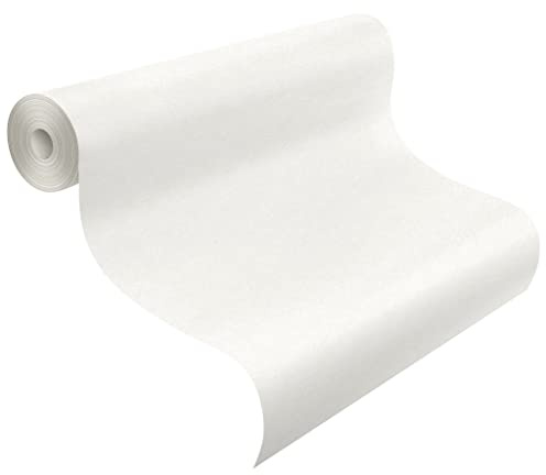Rasch Tapete 165005 - Renoviervlies, Makulaturvlies, Makulaturtapete, Malervlies, Glattvlies in Weiß - 25m x 0,75m, 150g