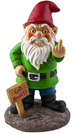 BigMouth Inc The Go Away Garden Gnome
