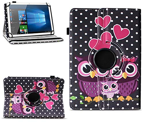 NAUC Robuste Universal Hülle 10 10.1 10.2 10.3 10.4 10.5 10.6 10.8 11 Zoll Tablet Schutzhülle Kunstleder Tasche Standfunktion extra 360° Drehbar
