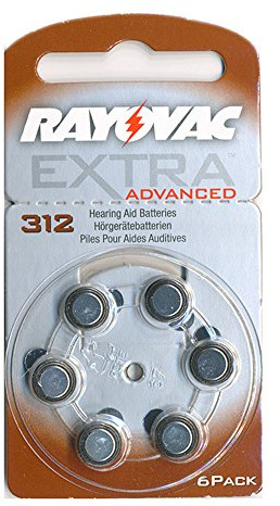Rayovac Extra 312 - Batería para audífonos