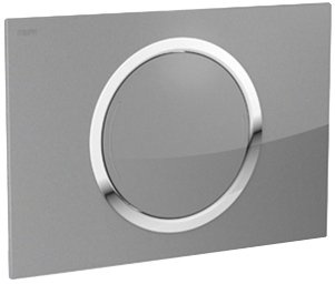 Mepa Betätigungsplatte MEPAZERO 421861 TEG 2-M, 2-Mengen Glas/silber