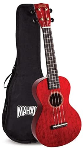 Mahalo-Hano-Hano-Ukulele-Konzert Transparentrot