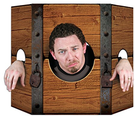 Beistle 57992 Medieval Stockade fotorekvisita papper, flerfärgad