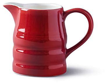 Wm Bartleet & Sons, Porcelain Traditional Churn Jug 284ml, ½ Pint - Red