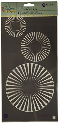 Prima Marketing Jamie Doughtery Bloom-Stencil, in plastica, 15 x 12 cm, Motivo: Cerchi