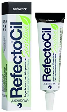 RefectoCil® Wimpernfarbe Sensitiv Schwarz Augenbrauen, Färbemittel 15 ml, Pflanzen Basis