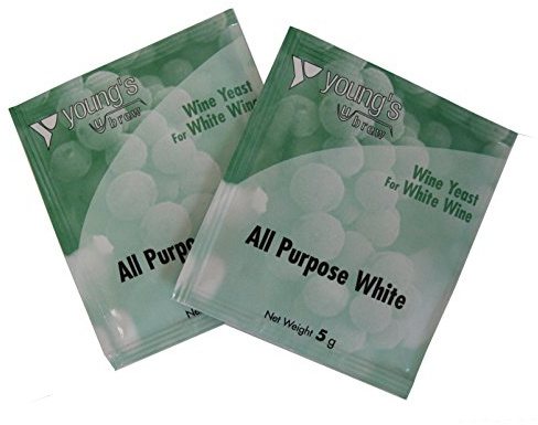 All Purpose White Wine Yeast - Pack of 2