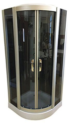 DUCHA CABINA DE HIDROMASAJE 100 x 100 cm SPA RADIO CROMOTERAPIA Modelo Virginia Nueva