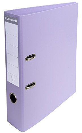 Exacompta - Réf. 53707E - Carton de 10 Classeurs à levier A4 Prem'Touch - Dos de 70 mm - Mécanique 75 mm - Dimensions extérieures : 32 x 29 x 7 cm - Format à classer A4 - Coloris : Lilas