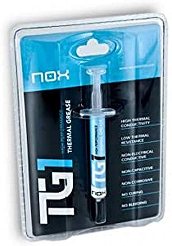 NOX XTREME PRODUCTS -TG 1- Pasta termica, incluso applicatore e spatola, 4 grammi, nero