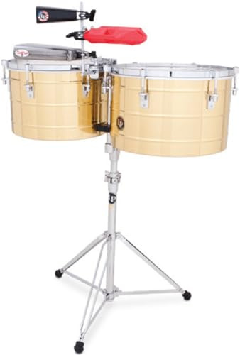Latin Percussion, Timbales Tito Puente Thunder Timbs, 15 et 16, Laiton, LP258-B