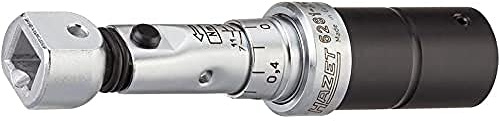 HAZET Drehmomentschlüssel 6281-2CT, 9 x 12 mm Einsteck-Vierkant | Drehmomentbereich 5-13 Nm, Abtrieb 9 x 12 mm Einsteck-Vierkant hohl, hartverchromt, DIN EN ISO 6789-2:2017, Länge 125.4 mm