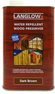 Palace Langlow Wood Preserver 1L, Dark Brown