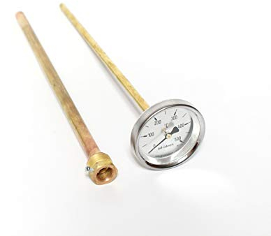 ad-ideen 500°C Thermometer 40 cm Ofenthermometer Holzbackofen