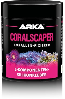 Korallenfixierer 2K Silikon 2X 60 g - Coralscaper Epoxy Meerwasseraquarium | 2K Silikon Fixierer, schadstofffrei, leicht formbar, dauerhaft, für Korallen, Ableger, Riffgestein, Riffaufbau, Meerwasser
