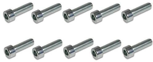 Tornillo de Cabeza cilíndrica Hexagonal (DIN 912) M2x10, Acero Inoxidable. 10 Unidades.
