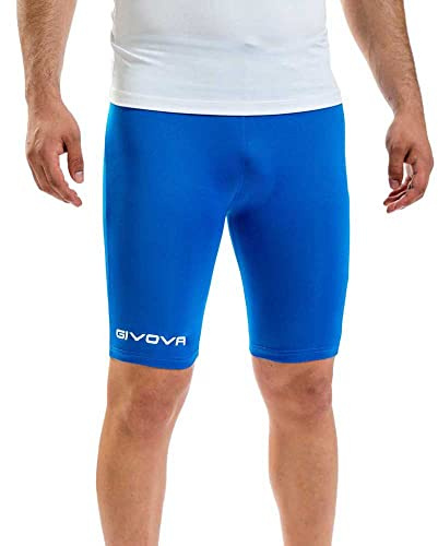 Givova Bermuda Skin, Pantaloncino Corsa Uomo, Azzurro, M