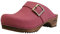 Sanita Urban | Zoccoli Aperti da Donna | Zoccoli in Pelle con Suola in Legno | Prodotto Originale Fatto Mano | Fucsia Rosa | 36