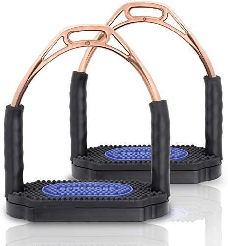 Sprenger Bow Balance Steigbügel - Edelstahl rostfrei Bronze, 120 mm Trittweite