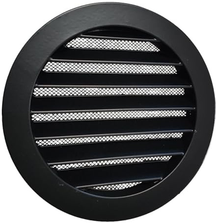 Intelmann Wetterschutzgitter Grau Ø 200 Aluminium
