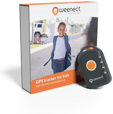 Weenect - GPS para niño | Sin límite de Distancia | 7 días de autonomía | Botón de Alerta | Teléfono de urgencia | 2G | Funciona con suscripción