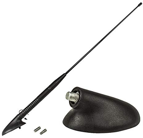 tomzz Audio 1015-000 Dach Antenne kompatibel mit Ford Focus Mondeo KA Kuga Fiesta passiv Stablänge ca 40cm