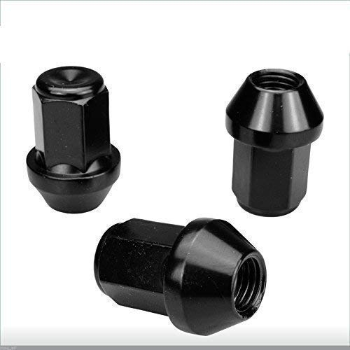 25 Radmuttern SCHWARZ 1/2 RH Jeep Wrangler YJ TJ (86-06) Wrangler JK (07-) Nuts