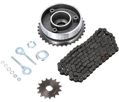 Kleines Kettenradantrieb-Set (Ketten-Set) - für Simson KR51/2 Schwalbe