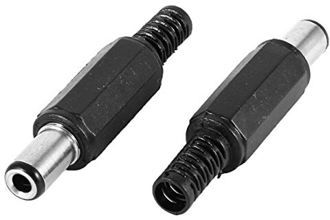 sourcing map 2 Stück DIY DC Fassverbinder Ersatz 6.3x3.0 mm DC Stecker Jack | Lötadapter