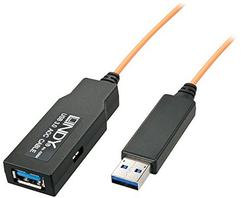 Lindy Cavo USB 3.0 in Fibra Ottica, 50m