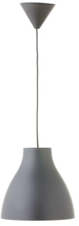 Els Banys Pop - Colgante de techo PVC con cable de color a juego, color gris