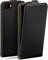 moex Flip Case für iPhone 5s / 5 / SE (2016) Hülle klappbar mit 360 Grad Schutz, Handyhülle mit Displayschutz, PU Leder Handytasche Lederhülle, Flip Case Cover Klapphülle, Schwarz