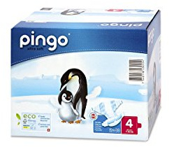PINGO - Ekologiska blöjor - T4 - För spädbarn från 7 till 18 kg, miljövänlig - 80 blöjor