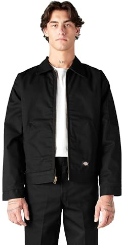 Dickies Mens Lined Eisenhower Jacket, Black, X-Large