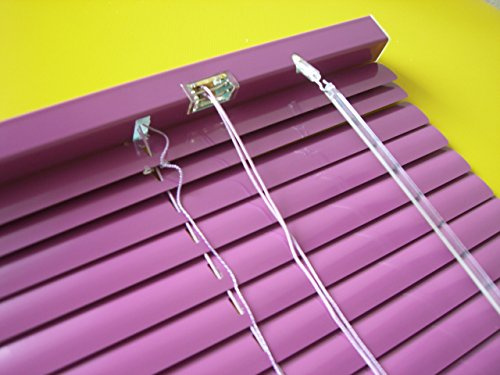 Alu Jalousie Flieder - Breite 50 bis 240 cm - Höhe 160/220 cm - Tür Fenster Rollo Jalousette Aluminium Fensterjalousie Lamellen Metall (150 x 160 cm)